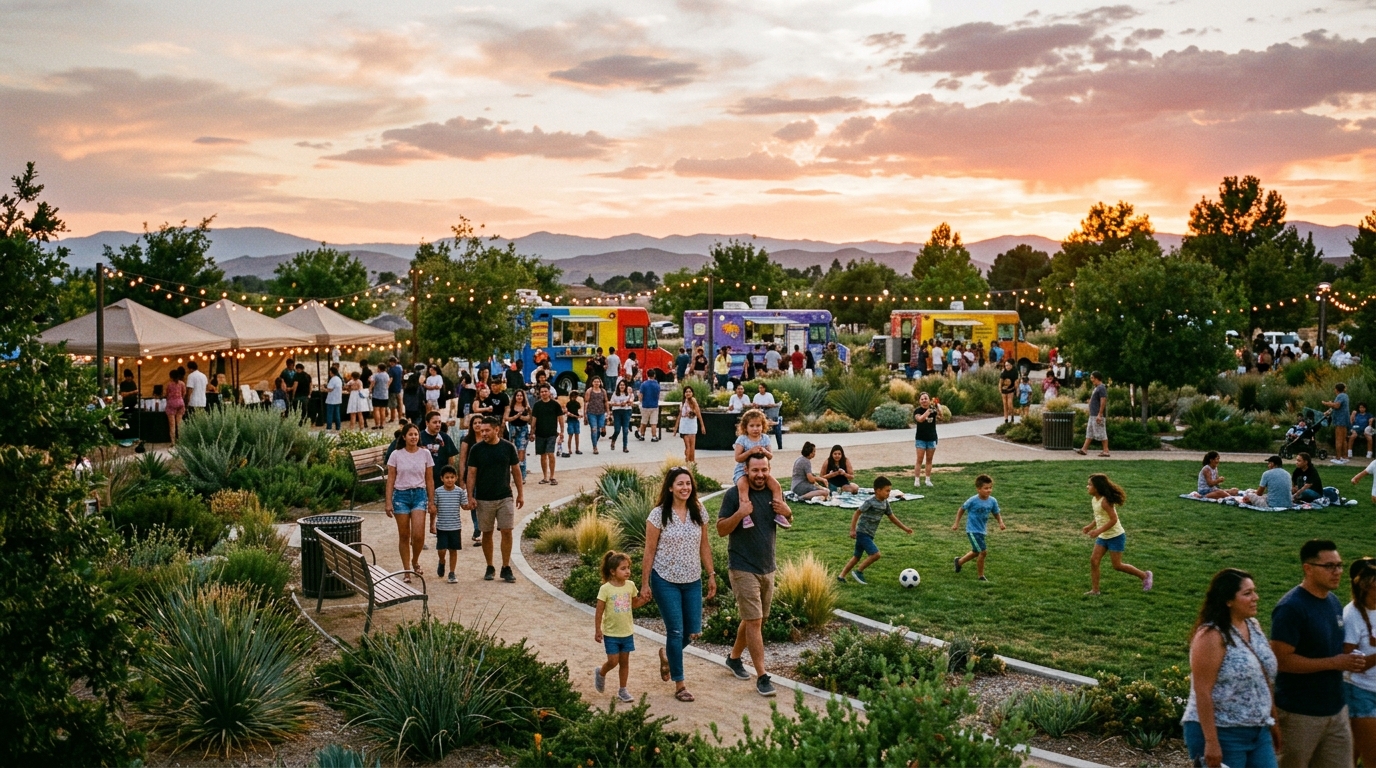 Community evening event at Sam Yellen Park in Palmdale
