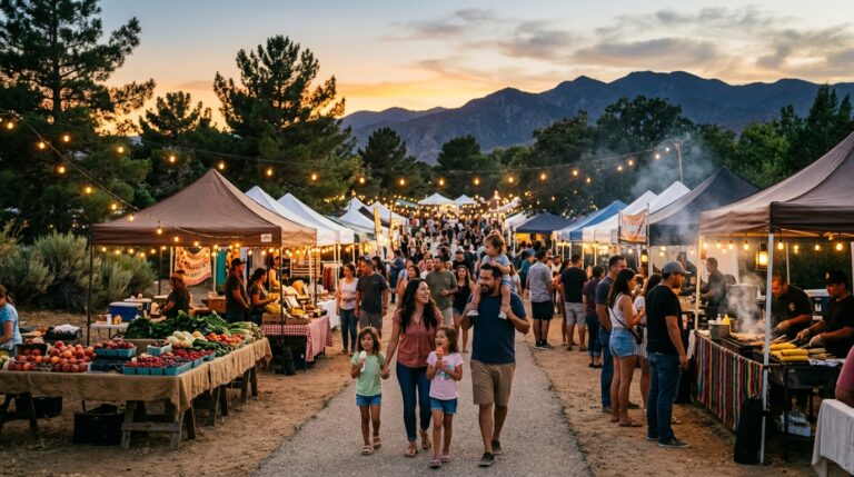 Palmdale night market at Sam Yellen Park during a summer evening