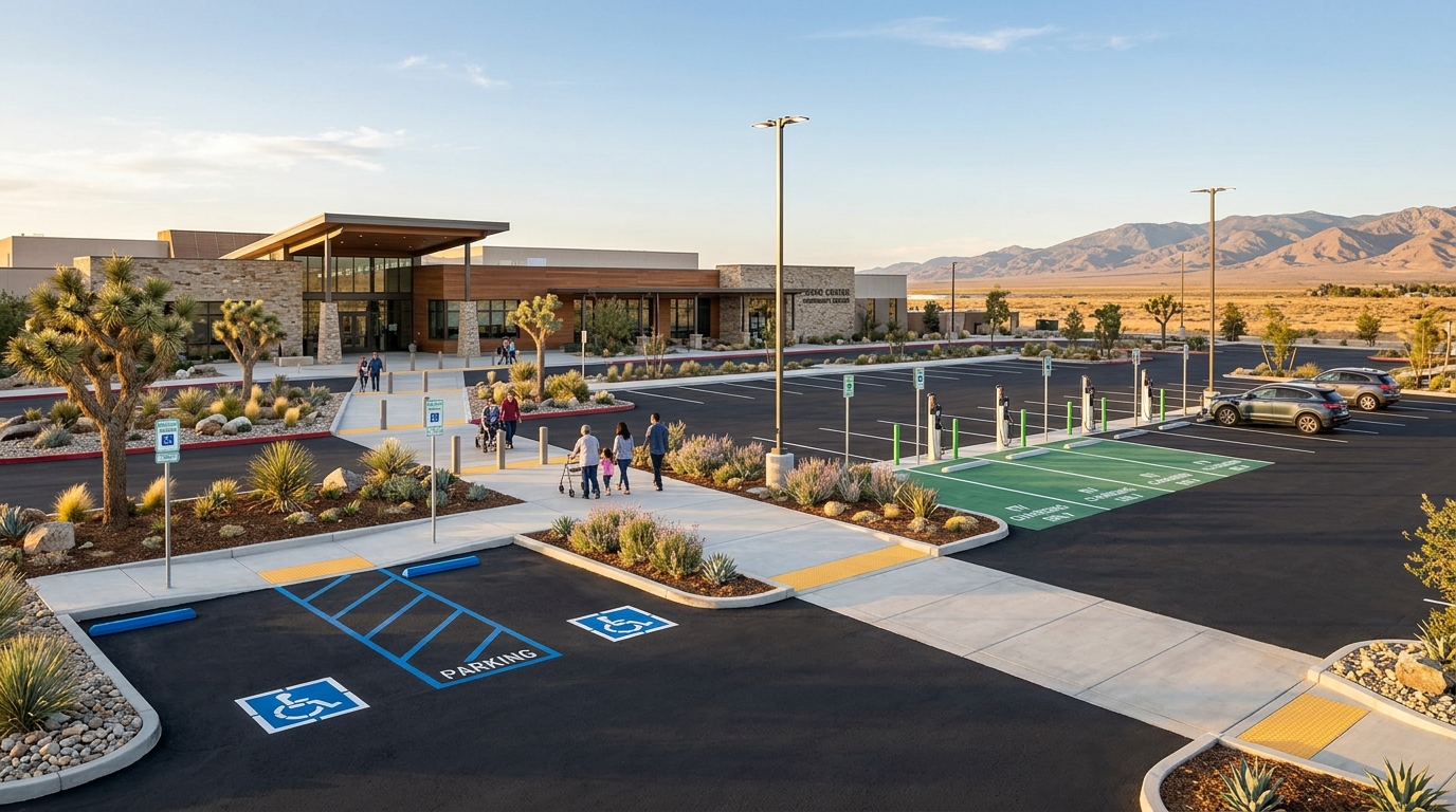 Accessibility parking EV charging and outdoor improvements planned for the Chimbole Center