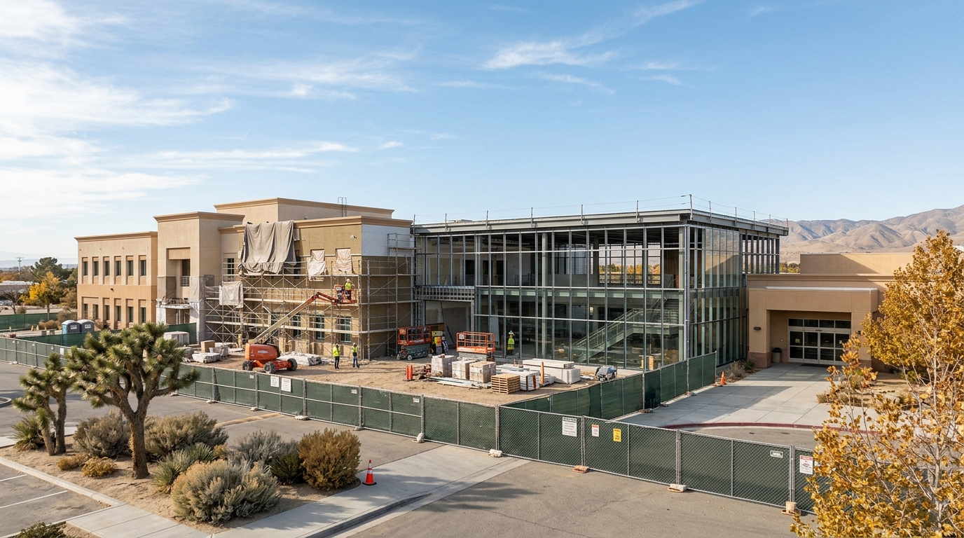 Chimbole Center renovation 2026 and new Palmdale City Library connection